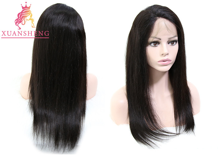 Straight Texture Full Lace Human Wigs , 100% Virgin Human Hair Hair Swiss Lace