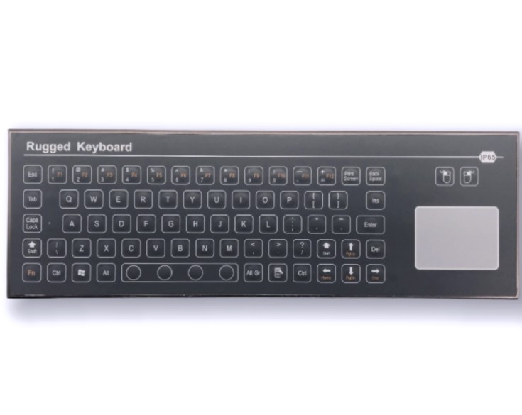 Customized Industrial Keyboard With TouchPad IP67 PET Explosion Proof Keyboard