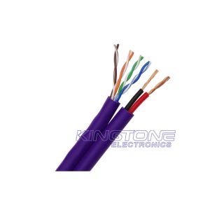China Category 5 Security Camera Cables 4 Pairs 24AWG Bare Copper PVC Jacket on sale