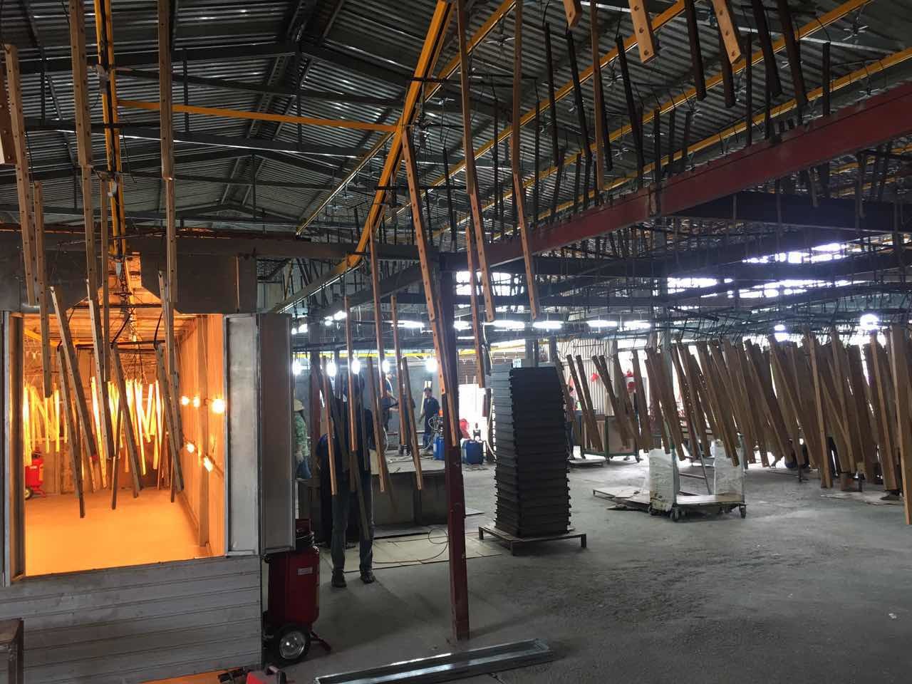 Enclosed Heavy Duty Conveyor Chain Overhead For Powder Coating Oven Line
