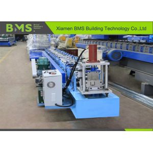 12 - 14 M/Min U Channel Roll Forming Machine PLC Control System