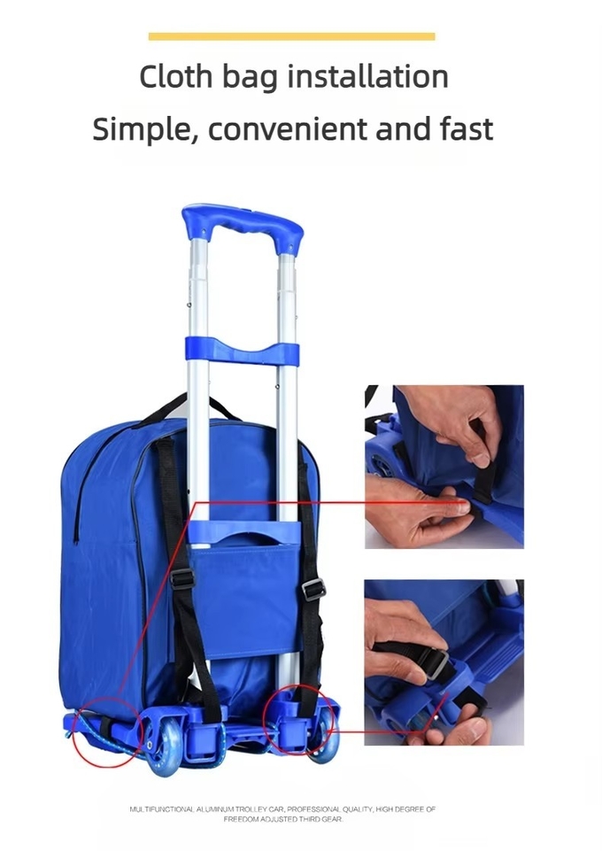 Logistics Machines -Made Stainless Steel Hand Trolley with Customized Support for Tools