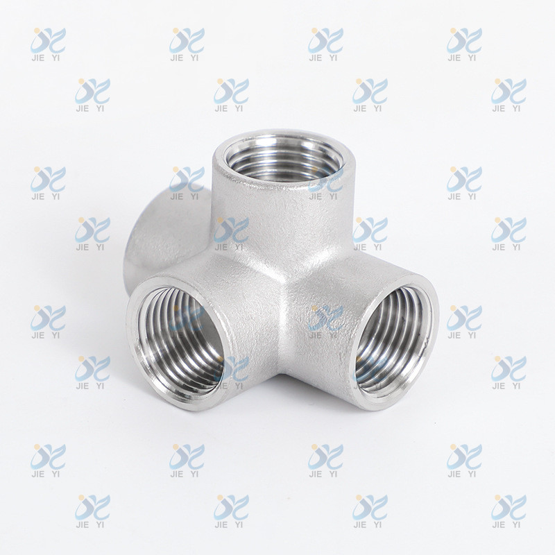 Stainless steel three-dimensional four-way elbow, high-pressure resistant three-dimensional seamless elbow