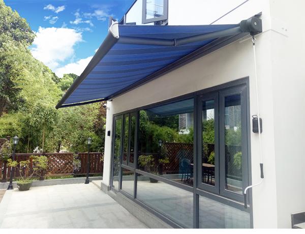 Heavy duty open retractable commercial awning aluminum outdoor awning full card style
