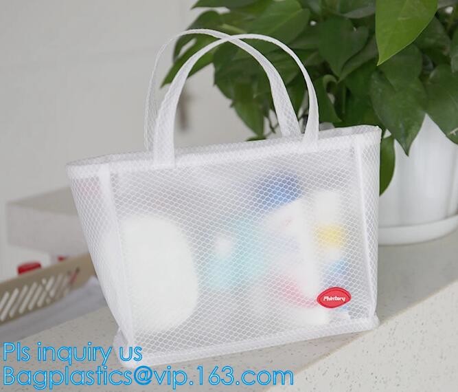 Women Mesh Shoulder Bag Handbag Travel Tote Beach Toiletry Storage Bag Case, Travel Beach Storage Handbag Mesh Tote Hand