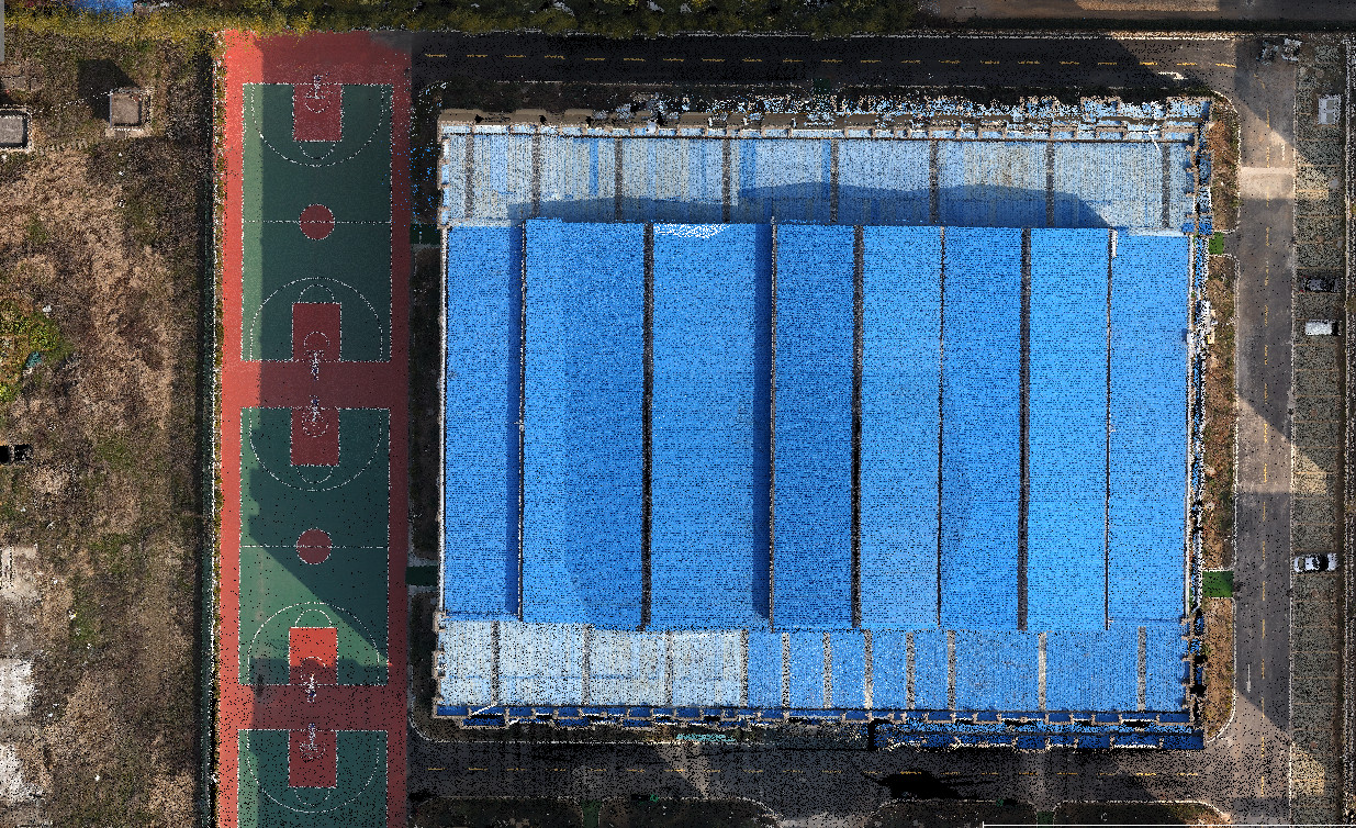 Geosun gAirHawk GS-100C LiDAR Scanning System Skyport DJI M300 Livox Avia Sensor Colored Point Cloud