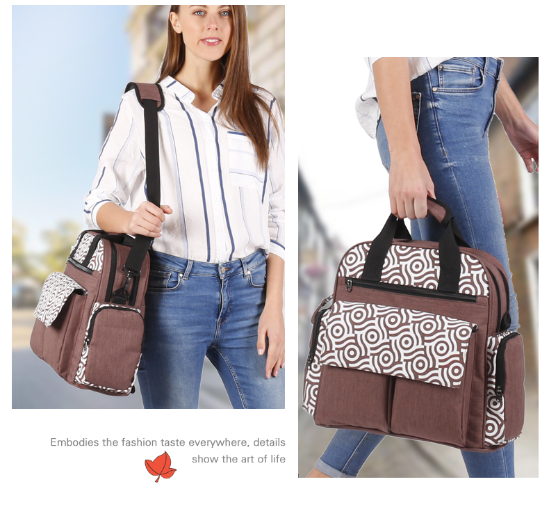 Large Capacity Maternity Mummy Diaper Bag Multi-functional Travel Backpack with Stroller Strap with Changing Station
