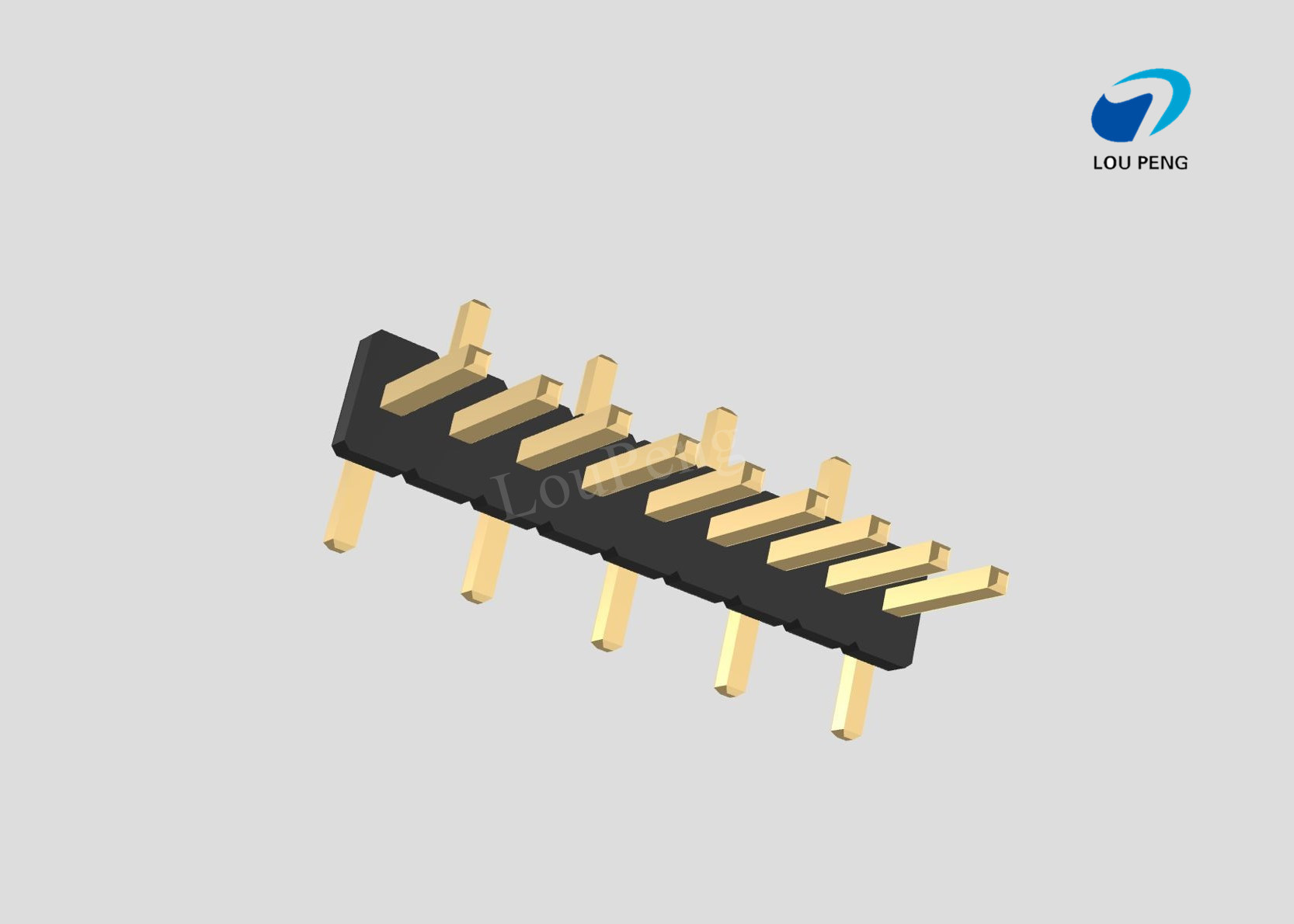 Pin Header 1x09pin 1.27mm pitch vertical SMD pin1Left