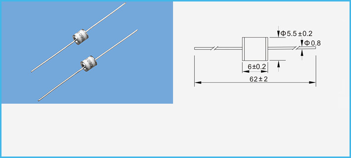 SMD 3 Gas 3 Pin GDT Discharge Tube 230V 20% 10kA Gas Tube Arrester