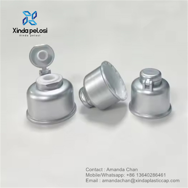 Cosmetic Screw Flip Top Nozzle Cap Gel Lotion Cover For Shower Lotion Bottle
