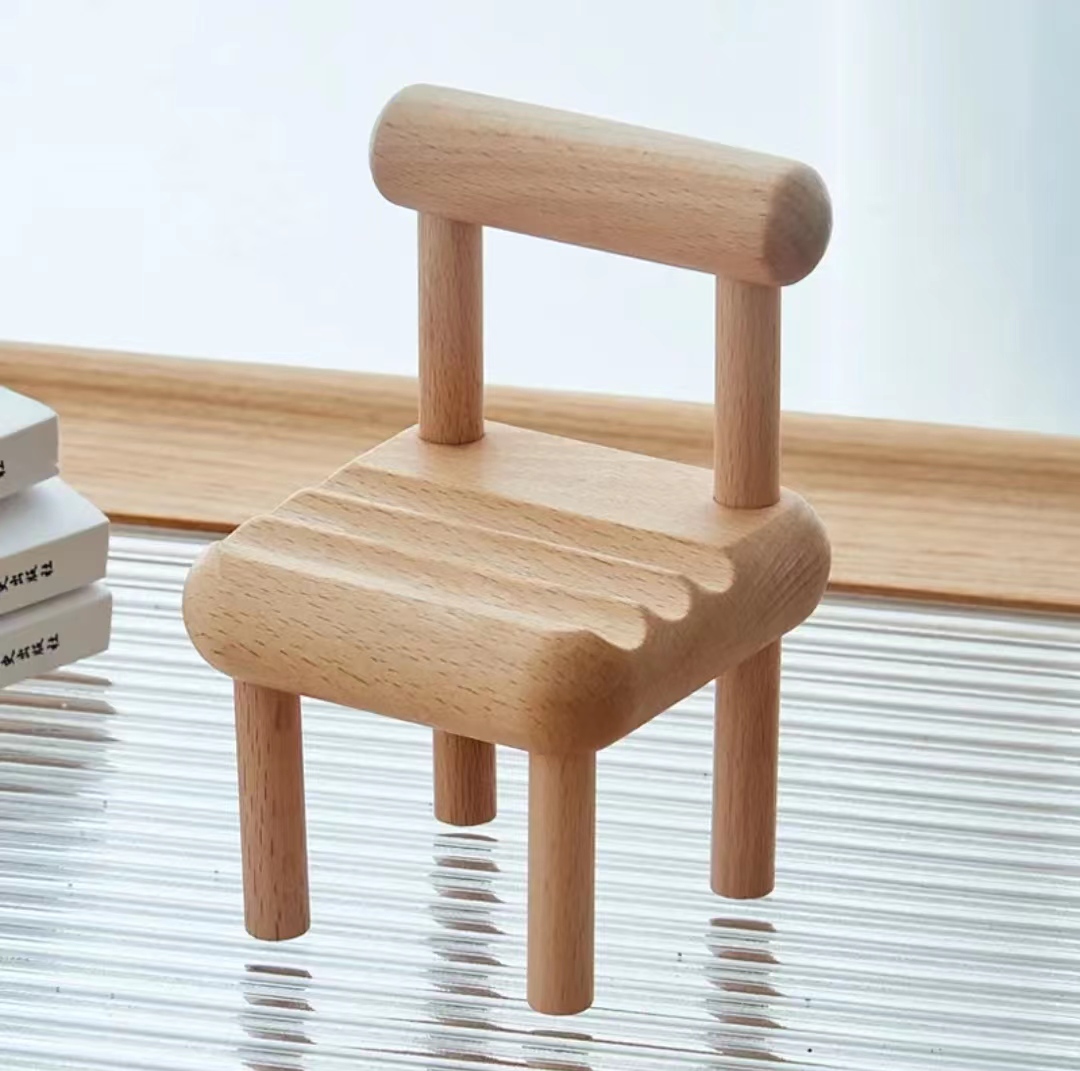 Mini Wooden desk phone holder for table ,wooden cell phone stand