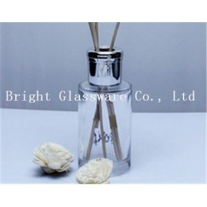  high quality 100ml perfume glass bottle with knob lid Manufactures