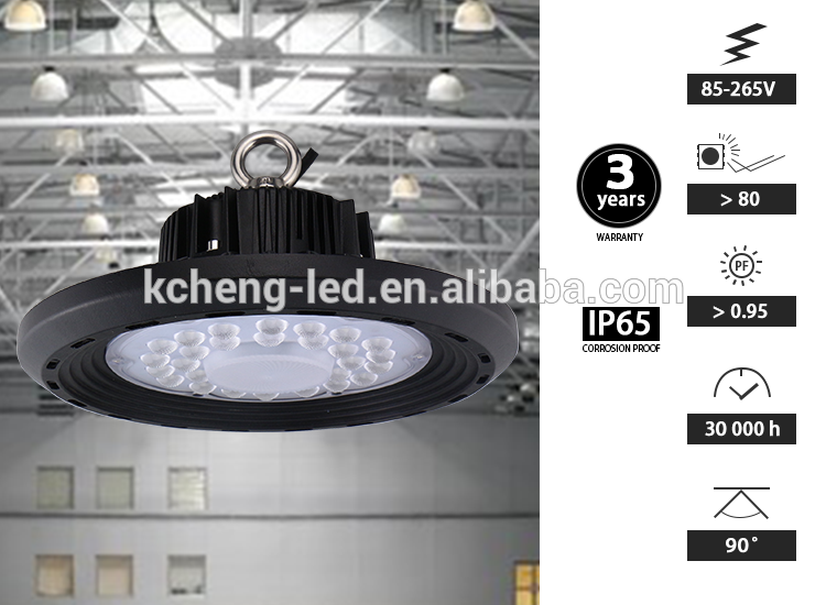 30X30X15cm 90lm/W 6500K 200w LED High Bay Lights