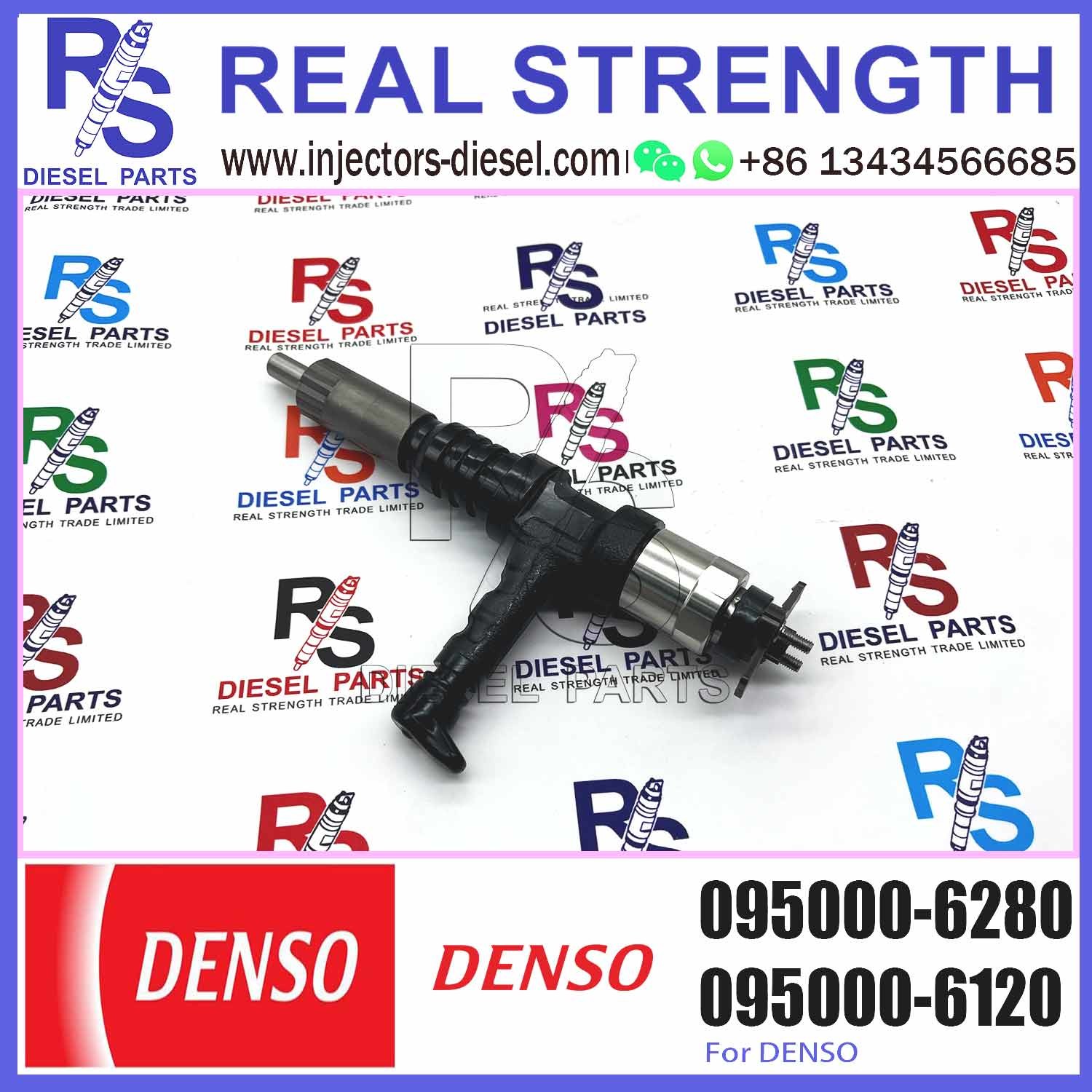 Diesel Common rail Injector 095000-6280 6219-11-3100 for excavator SAA6D170 HD785-7 PC650-8R