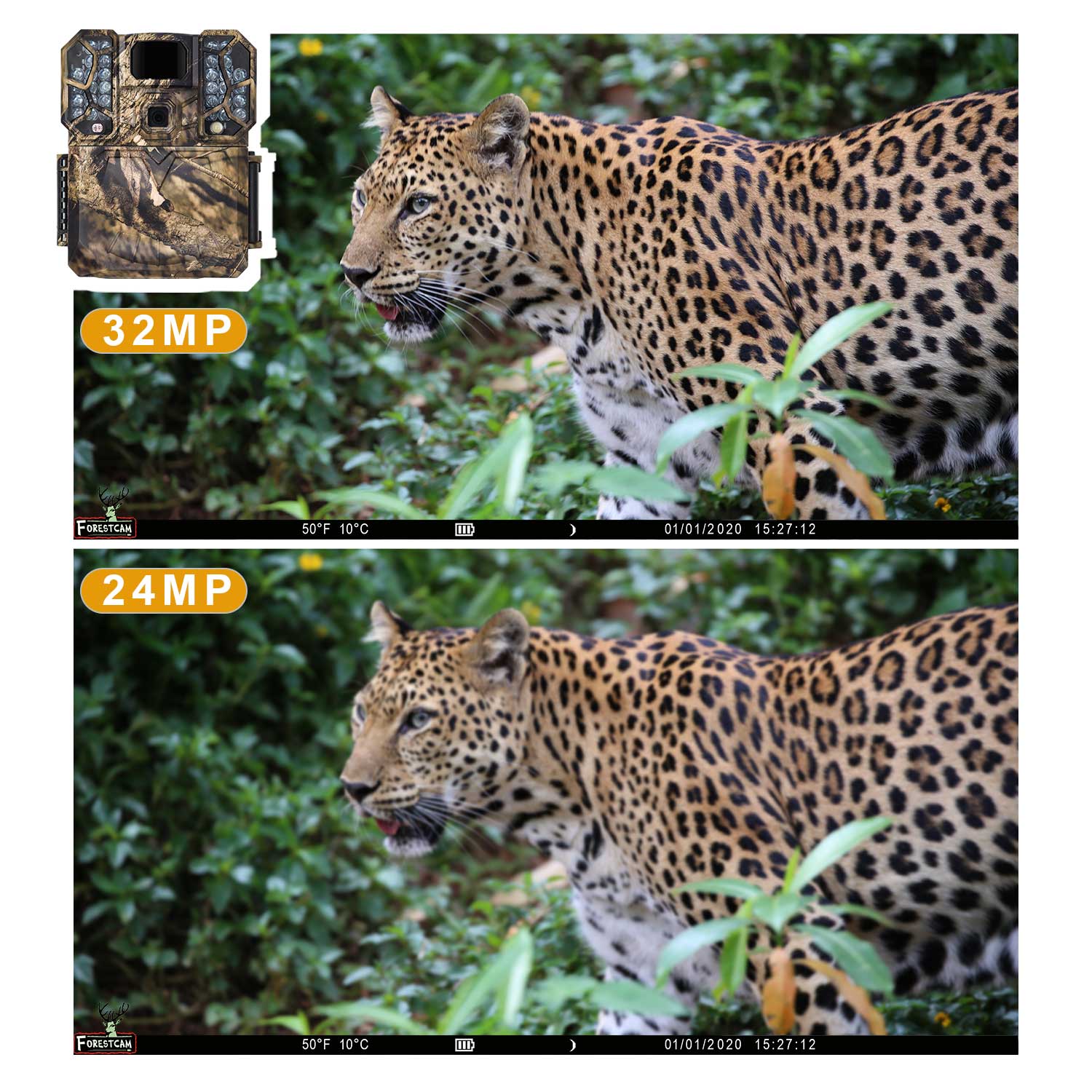 60fps 32MP Bluetooth 4K FHD 1080P Wildlife Hunting Trail Camera