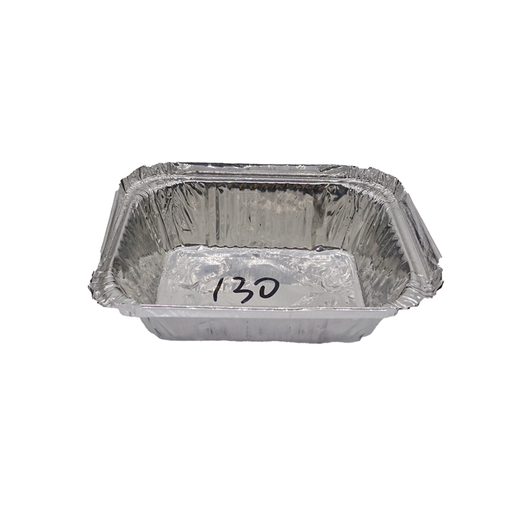 Aluminum foil box for food packaging tin foil tray sarten