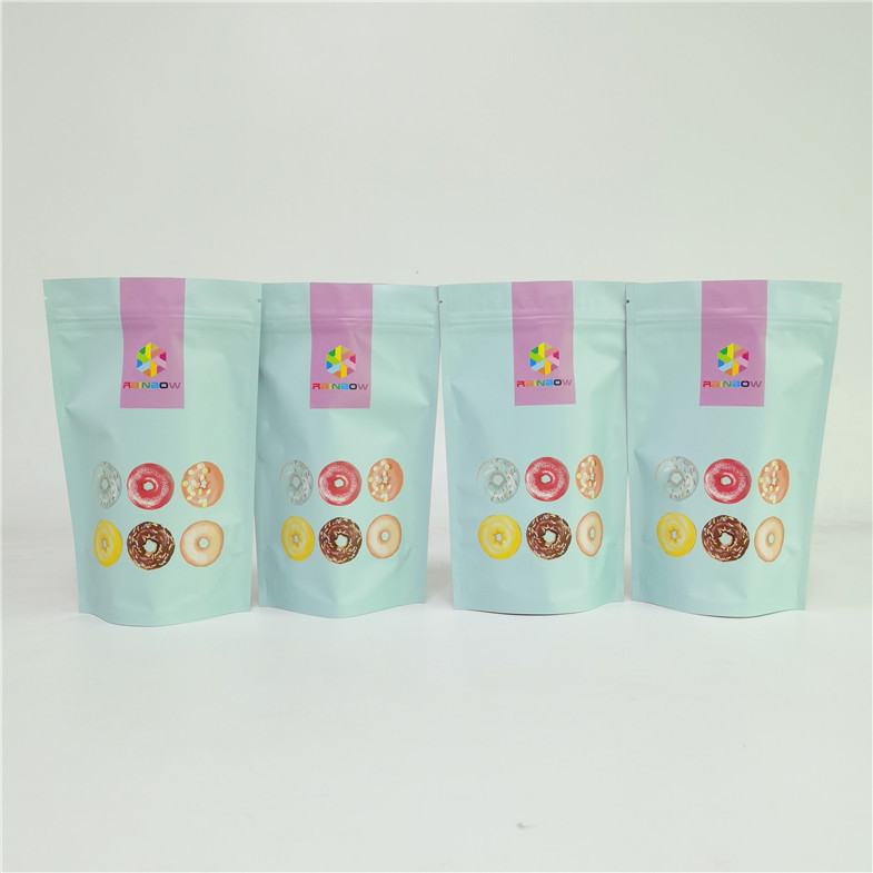 120 Microns Stand Up Matte Protein Powder Mylar Zip Pouches