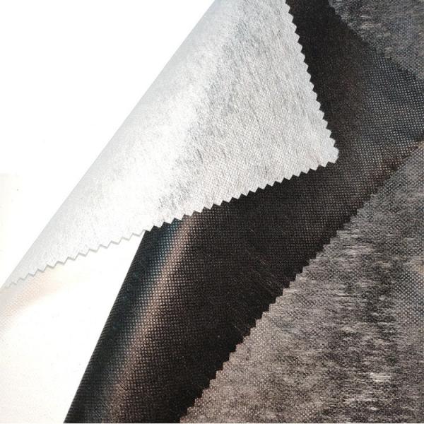 Quality Fusible 100% Polyester Waterproof Nonwoven Interlining for Garment Fusing PA/ PES Coated for sale