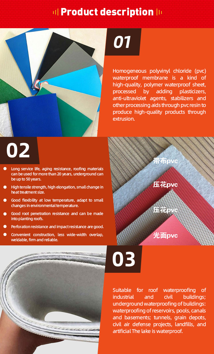 Warehouse of PVC Waterproofing Membrane for Warehouse Construction Projects