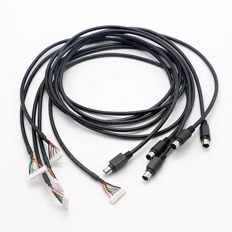 CUSTOM 1M S Video 8 PIN Mini DIN To 9 PIN JST Connector PC Engine Controller Cable