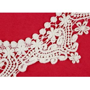 Emrbroidered Cotton Collar Applique With Retro Guipure Lace Pattern Custom