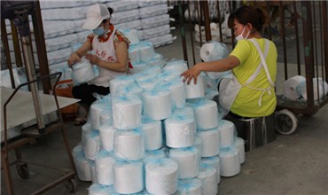 50/2 50/3 Eco Friendly Knitting Polyester Weaving Yarn Raw White Or Dyed