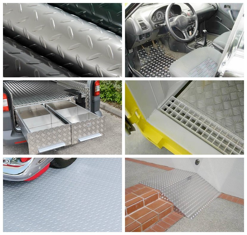 3003 Aluminum Tread Plate 4x8 5052 O/H114 1.6mm 3mm 2mm 5 Bar 3 Bar 2 Bar