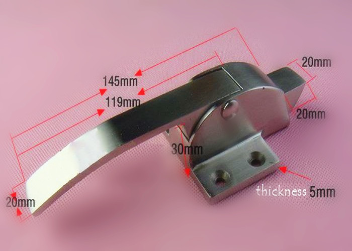 145mm Length Refrigerator Door Handles Mirror Polished Stainless Steel