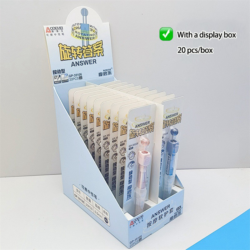 Fashion Rotate Toy Pen Erasable Neutral Plastic 0.5mm Pens for Students