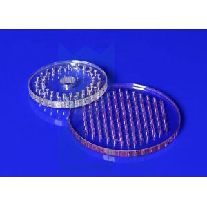 China High Temperature Quartz Glass Plate Clear With Hole on sale