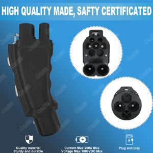 Custom 250A CCS2 to CHAdeMO Adapter DC Fast CCS2 to CHAdeMO Adapter