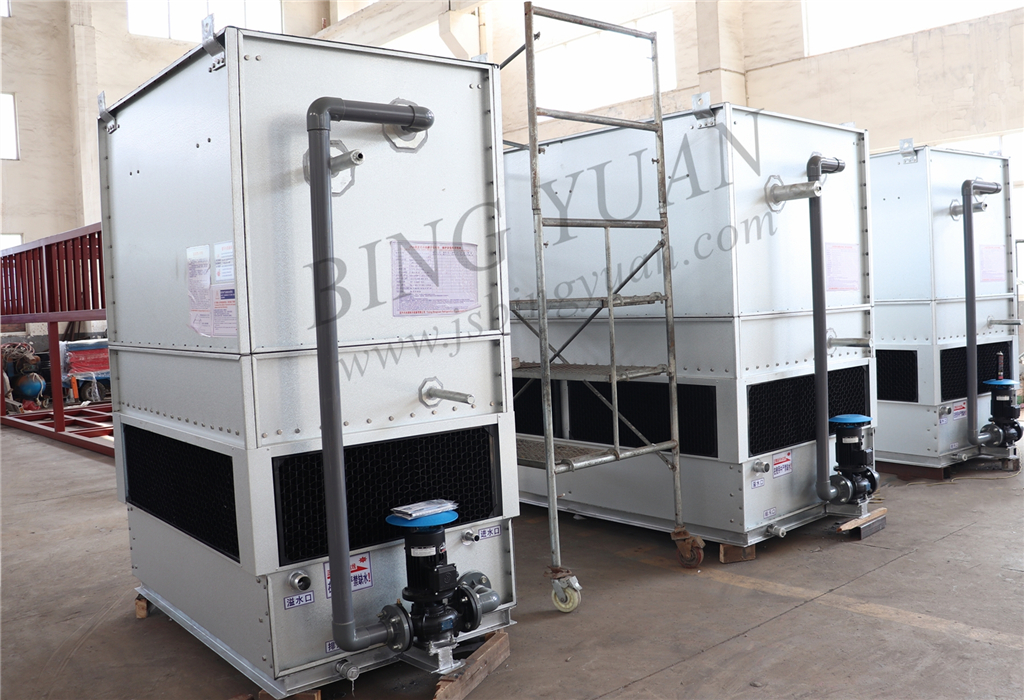 4KW R404A 380V Evaporative Condenser Chiller , Refrigeration Condenser