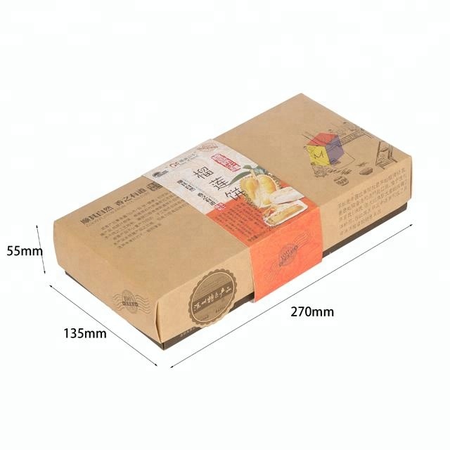 Matt Lamination Eco-Friendly Paper Meat Pie Packaging Box for Sustainable Packaging