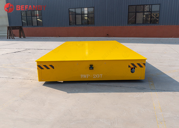 7 Ton Pu Wheel Trackless Transfer Cart With Battery