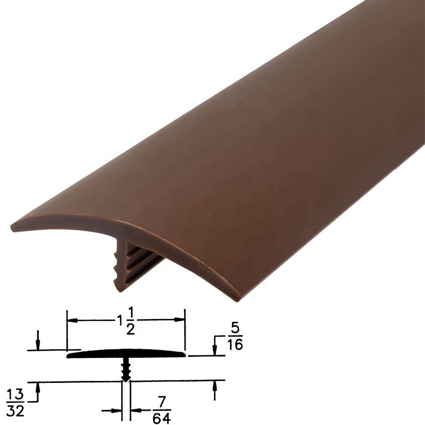 Flooring Accessories PVC Floor Transition Strips for Durable Rubber Carpet Protection