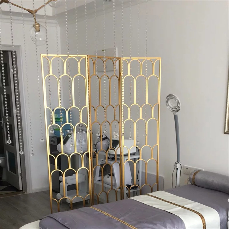 Designed Folding screen room divider stainless steel decorative metal screen