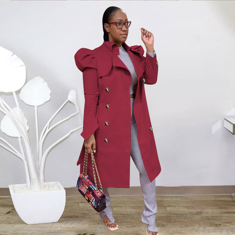 2020 hot sale fashion women's long trench coat waterproof jacket high quality jackets and coats