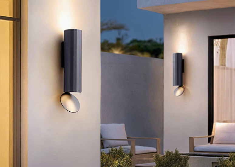 Outdoor waterproof minimalist modern simple villa courtyard background wall lamp high-grade atmosphere personality decorative wall lamp
