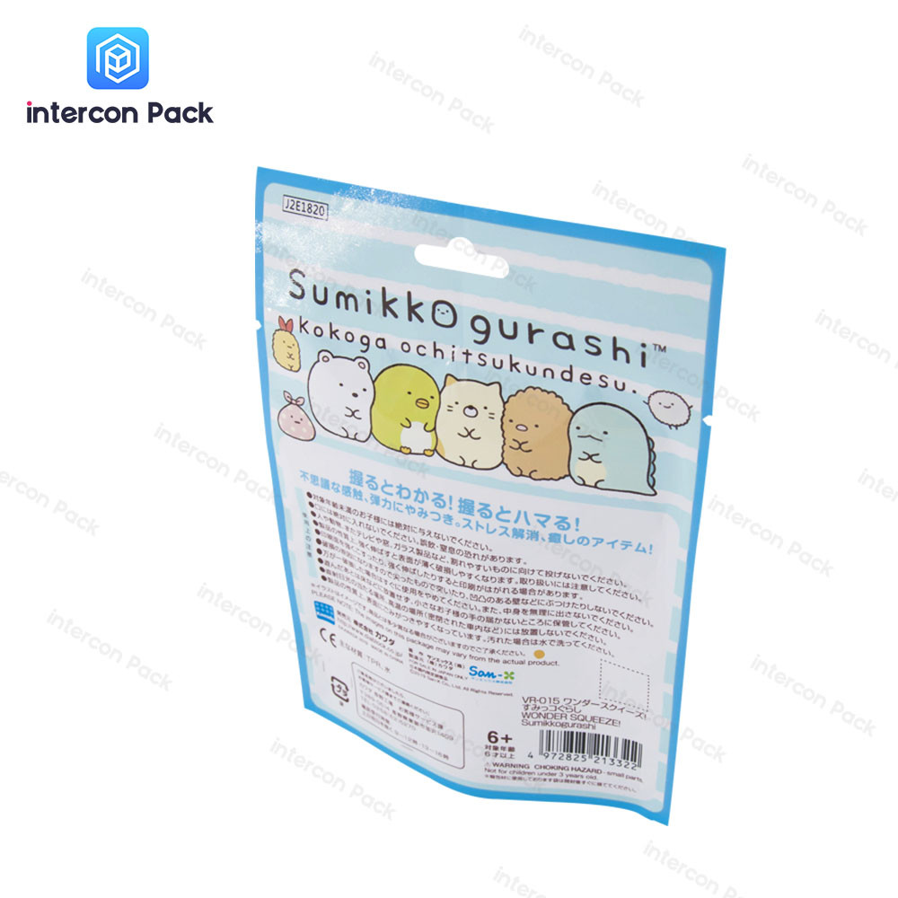 Customized Candy Packaging Bags Stand Up 3 Side Seal Bag With Transparent Windows
