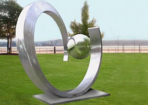 Yard Decoration Modern Stainless Steel Sculpture Art Heart Shape Forging