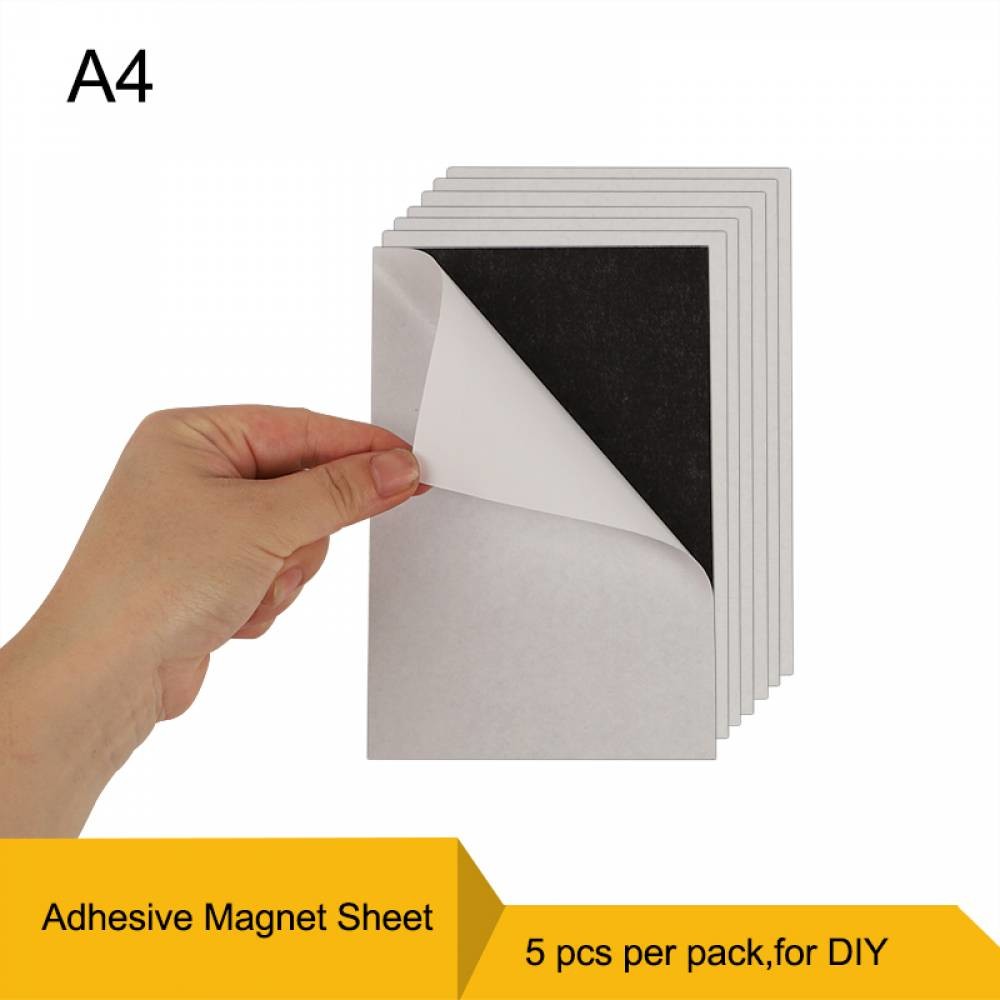 A4 Adhesive Magnetic Sheet Custom Size Flexible Magnet Material