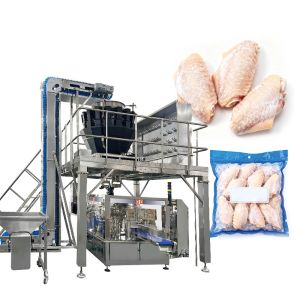 1kg 2kg Chicken Poultry Nuggets wings Meat Premade Pouch Multihead Weigher Stand