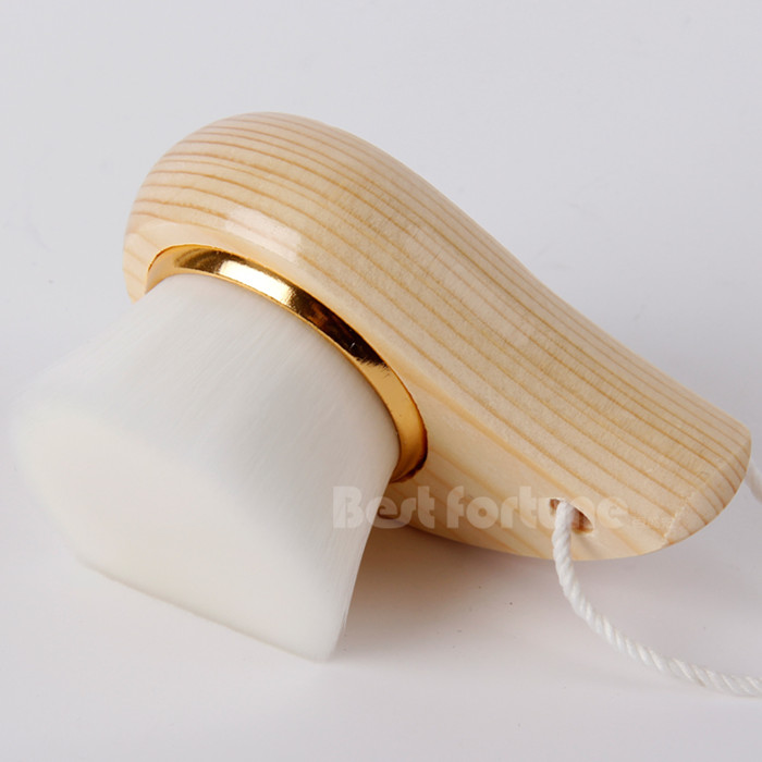 Bamboo Carbon Fiber Hand Face Brush Remove Blackheads For Make Up