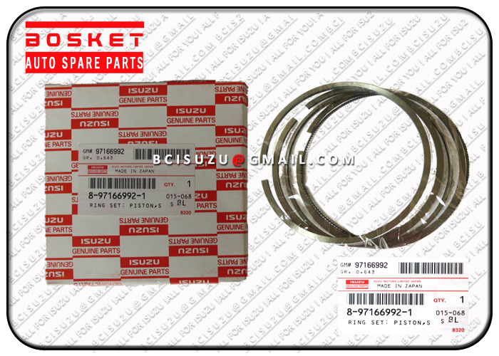 8-97166992-0 Japanese Truck Parts Npr70 4he1 Piston Ring 8971669920