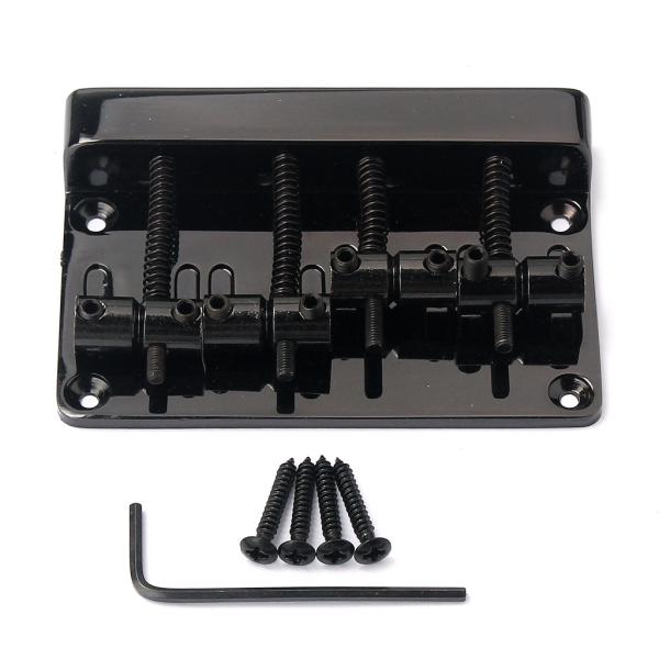 Vintage L Shape 4 String Saddle Electric Bass Guitar Bridge Tailpieces With