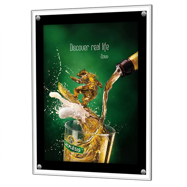 A3 / A4 / A5 High Brightness Led Crystal Light Box , Table Advertising Light Box Display