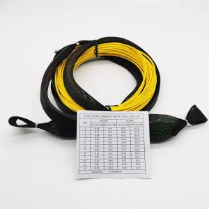 Customized 12 Fibers OS2 Single Mode SC/UPC-SC/APC Indoor Multi-Fiber Pre Terminated Breakout Cable With Pulling Eyes