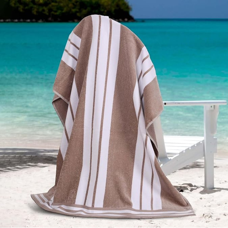 Turkish Cotton Beach Towel – Sand Resistant Peshtemal Towel with Customizable