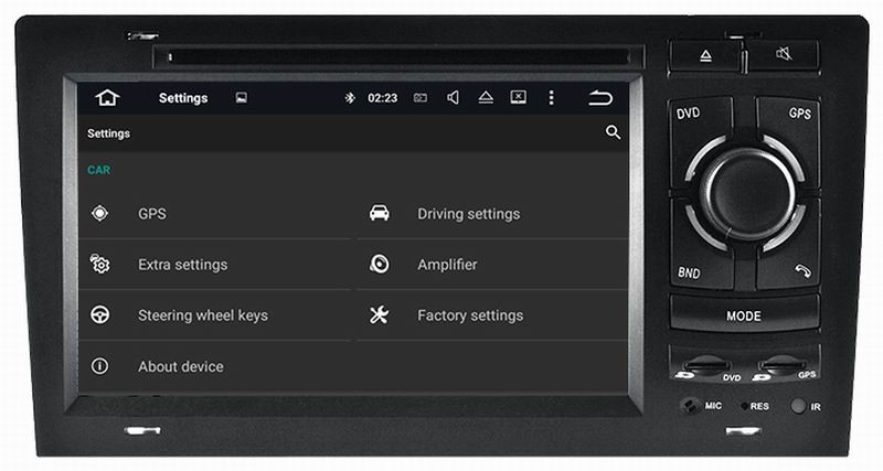 Ouchuangbo car dvd gps navigation multimedia stereo for Audi A8 1994-2003 with HD 1080P video android 7.1 system