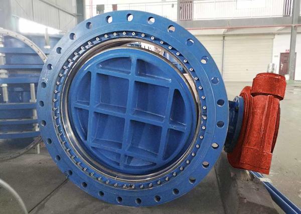 AWWA DN1000 Flanged Ball Eccentric Butterfly Valve / High Pressure Butterfly